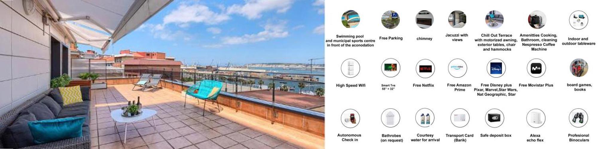Atico Lujo Costa Vasca Bilbaoterraza Mar Jacuzi Daire Santurtzi Dış mekan fotoğraf