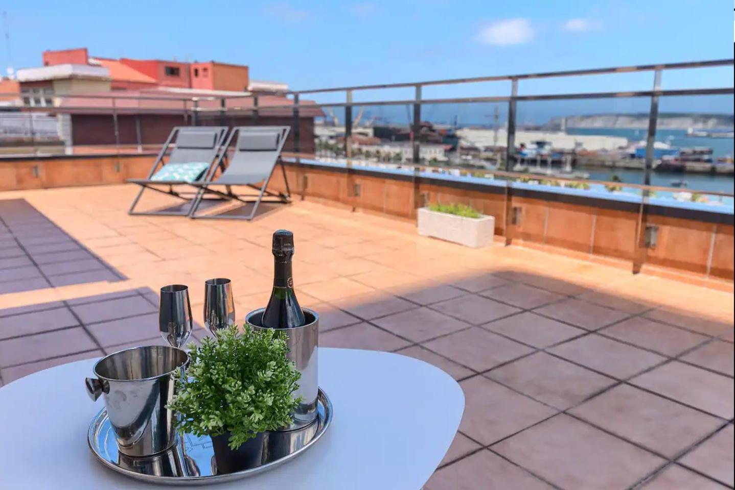 Atico Lujo Costa Vasca Bilbaoterraza Mar Jacuzi Daire Santurtzi Dış mekan fotoğraf